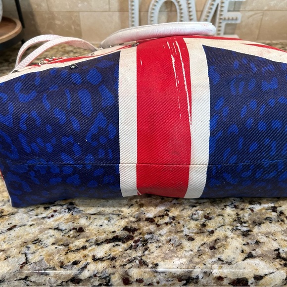 Jimmy Choo Studded Union Jack Tote - Red, Blue, White - Picture 9 of 12